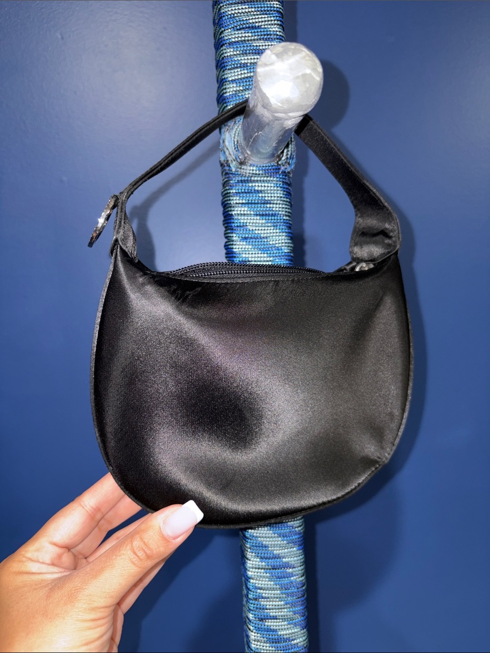 Cache - Y2K Black Mini Rhinestone Handbag - Picture 4 of 13